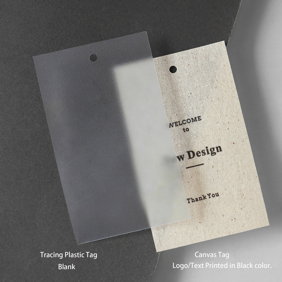 Canvas Tags Example 1000 Canvas Hang Tags, Custom Simple Tags, Canvas Swing Tag, Clothing ...