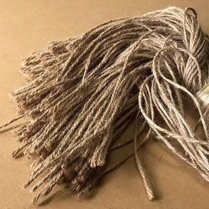 500pcs Jute Strings, Jute Ropes, 28cm length Strings, Hang Tags Strings, Jute Cord, Handcrafted Binding Hang String