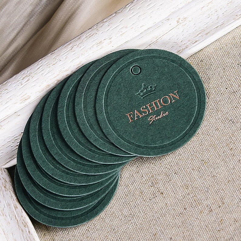 500 Pcs Custom Circle Mini Hang Tags Swing Tags Round - Etsy