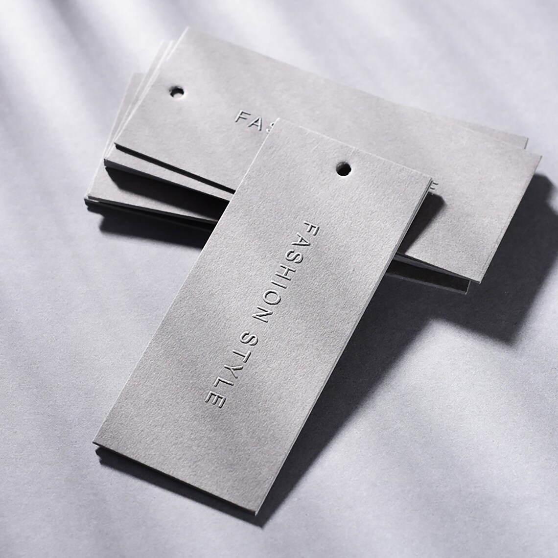 500 Custom Gray Hang Tags Embossing Hang Tags Paper Hang Etsy