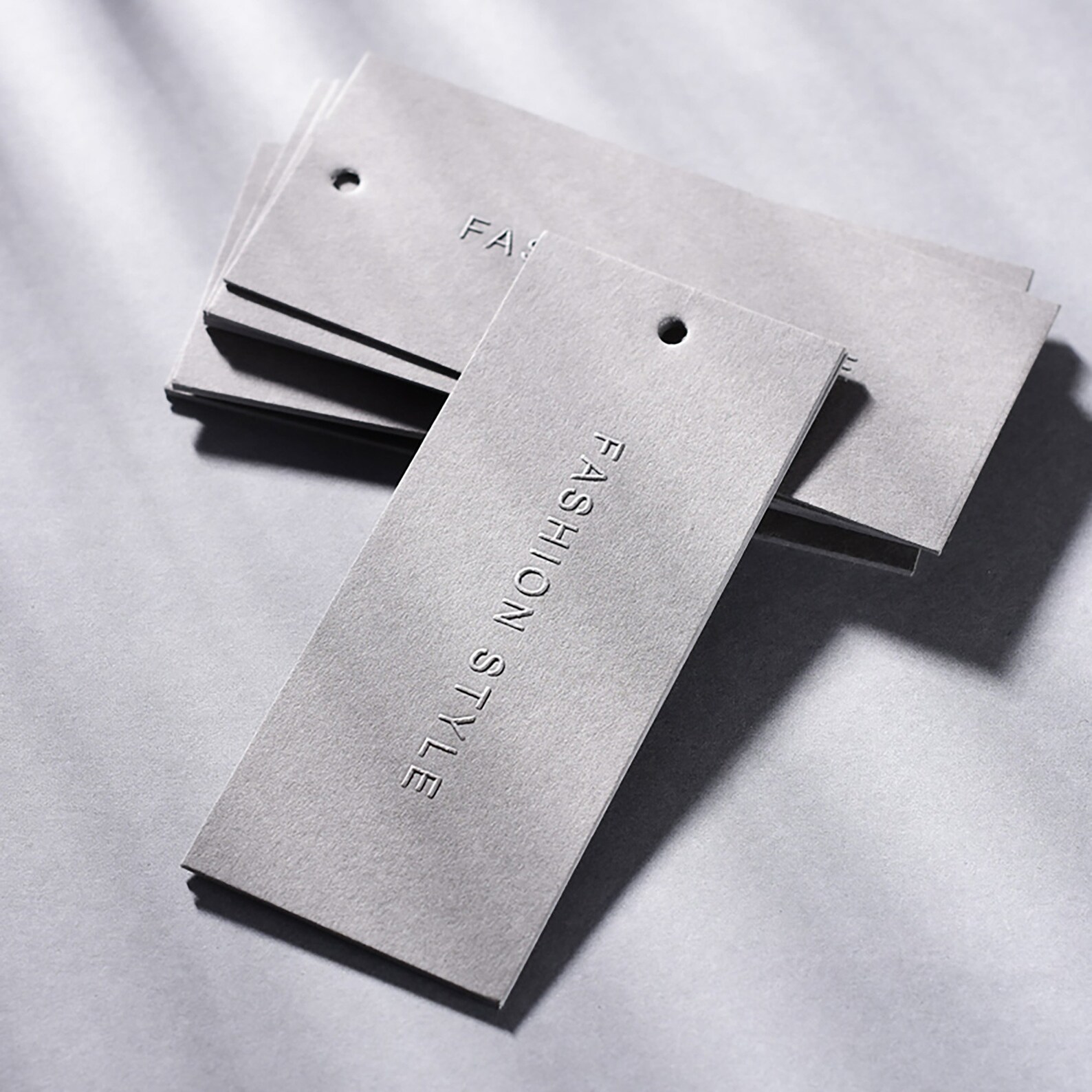 500 Custom Gray Hang Tags, Embossing Hang Tags, Paper Hang Tags, Price ...