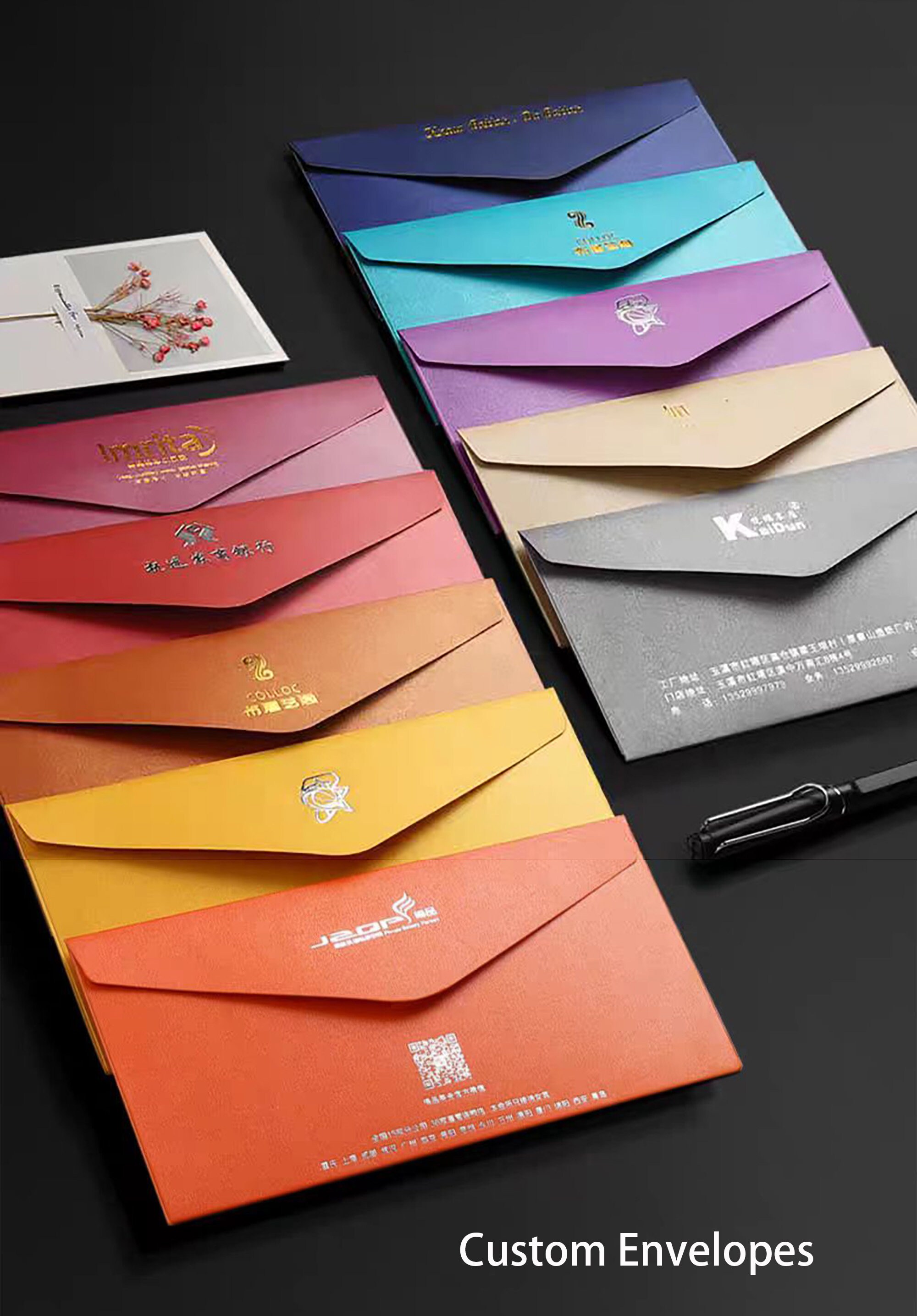 30 Pcs Custom Wedding Invitation Cards Embossed Thick Wedding Card ...