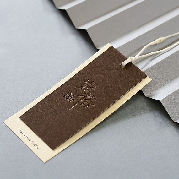 Gift Tags, 100 Pcs Kraft Paper Tags, Gift Wrap Tags for Wedding Brown Rectangle Craft Hang Tags.