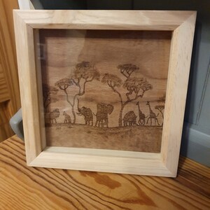 Safari-Holzbild