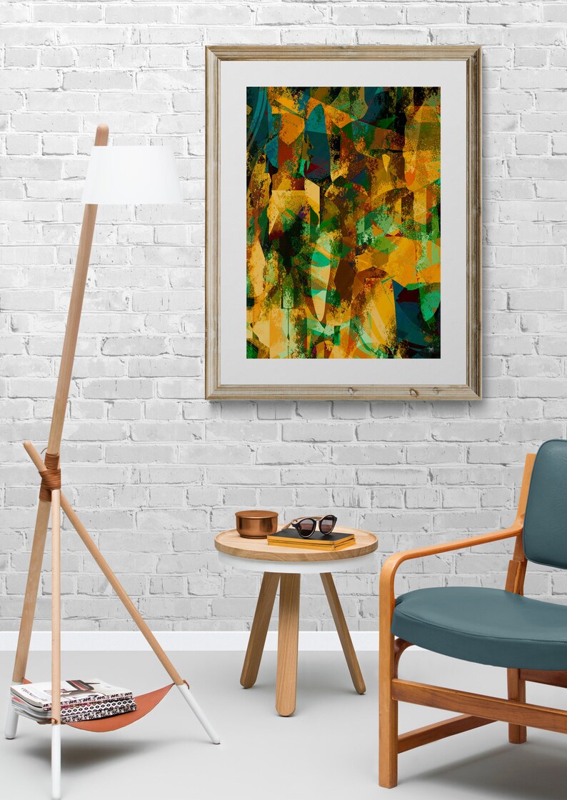 Downloadable Print A1A2A3A4A5 YellowGreen Abstract Art instant download Printable Abstract Wall Art Download Abstract Art
