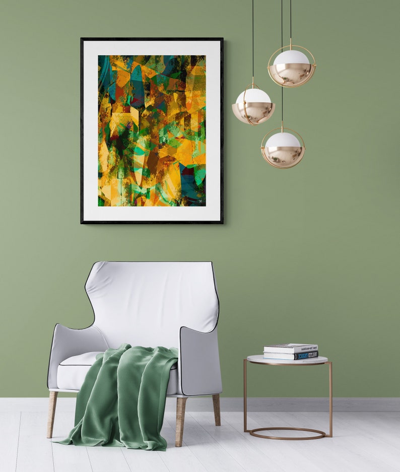 Downloadable Print A1A2A3A4A5 YellowGreen Abstract Art instant download Printable Abstract Wall Art Download Abstract Art