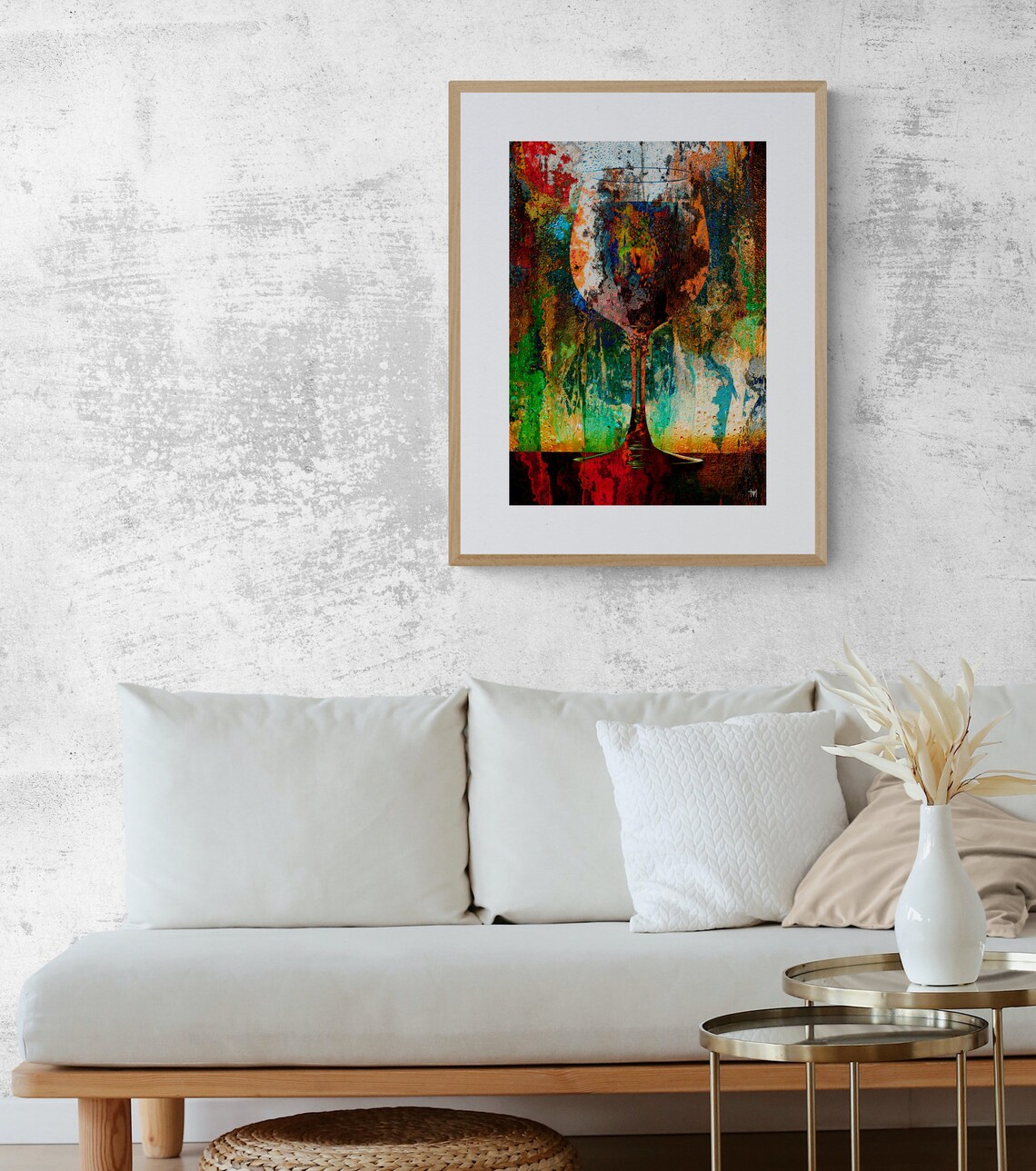 Wine Glass Art Kitchen Wall Art Dining Room Wall Art Photo | Etsy