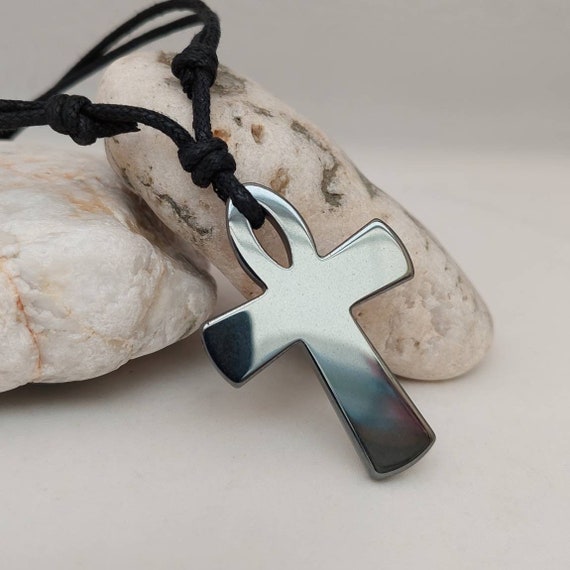 Hematite ankh best sale necklace