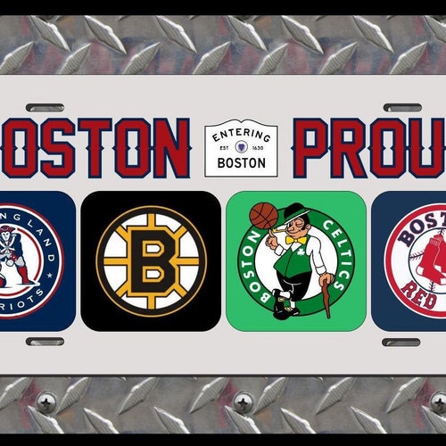 Boston Sport Teams License Plate Frame Decorative Plate Holder Etsy