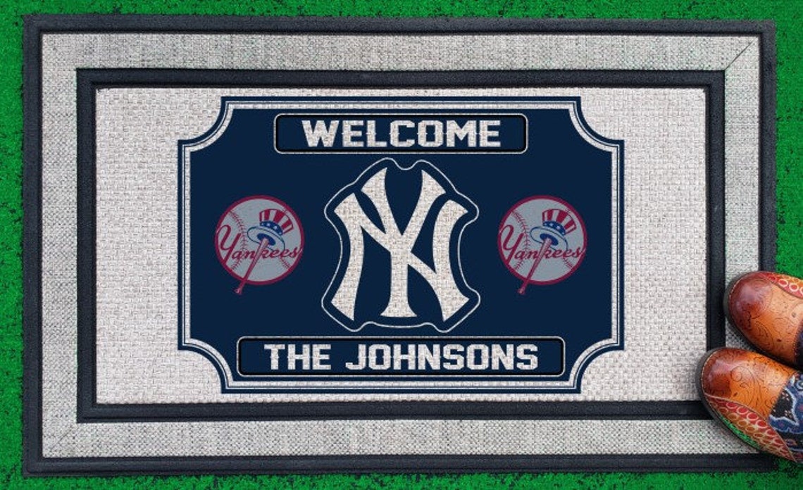 Yankees Doormat Etsy