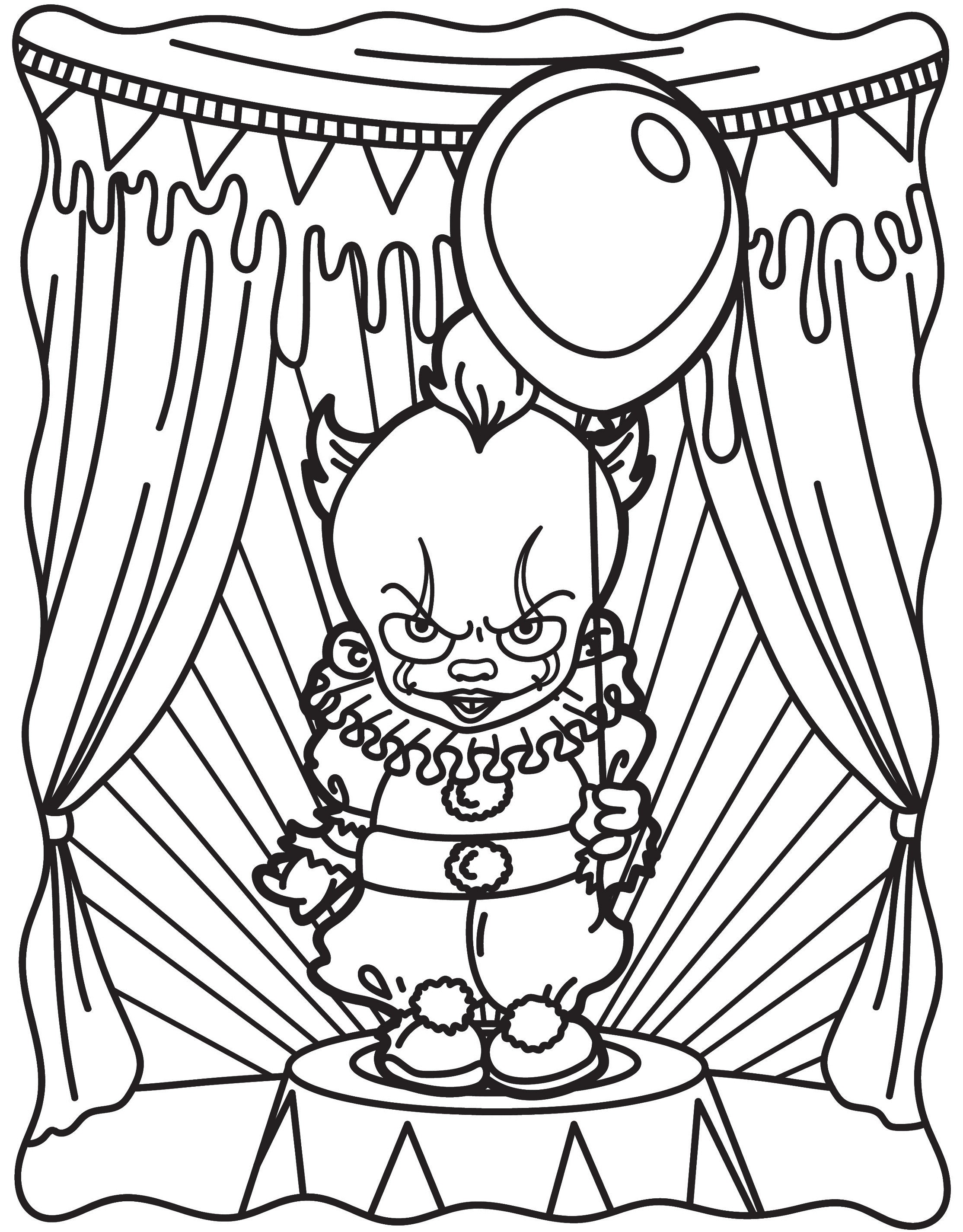 Horror Movie Coloring Book: Fun and Relaxing Coloring Book for - Etsy