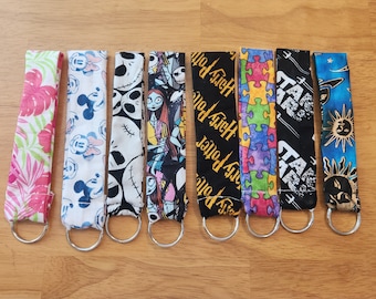 Fabric Wristlet Key Fob Keychain | Fabric Arm Wristlet Keychain For Keys or Key Fob