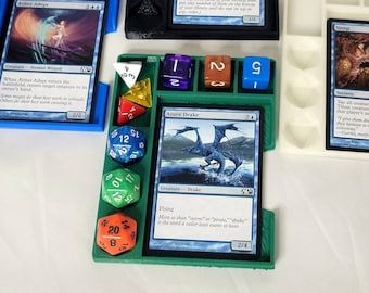 Commander Zone Loyalty and Life Tracker Tray | Magic Cards | MTG | Planeswalker