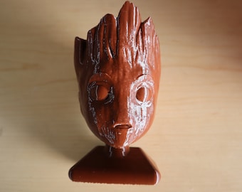 Handgemaakte Baby Groot Head Planter voor vetplanten - Cute Guardians of the Galaxy Geïnspireerd Home Decor