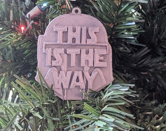 Mandalorian This is the Way Christmas Ornament