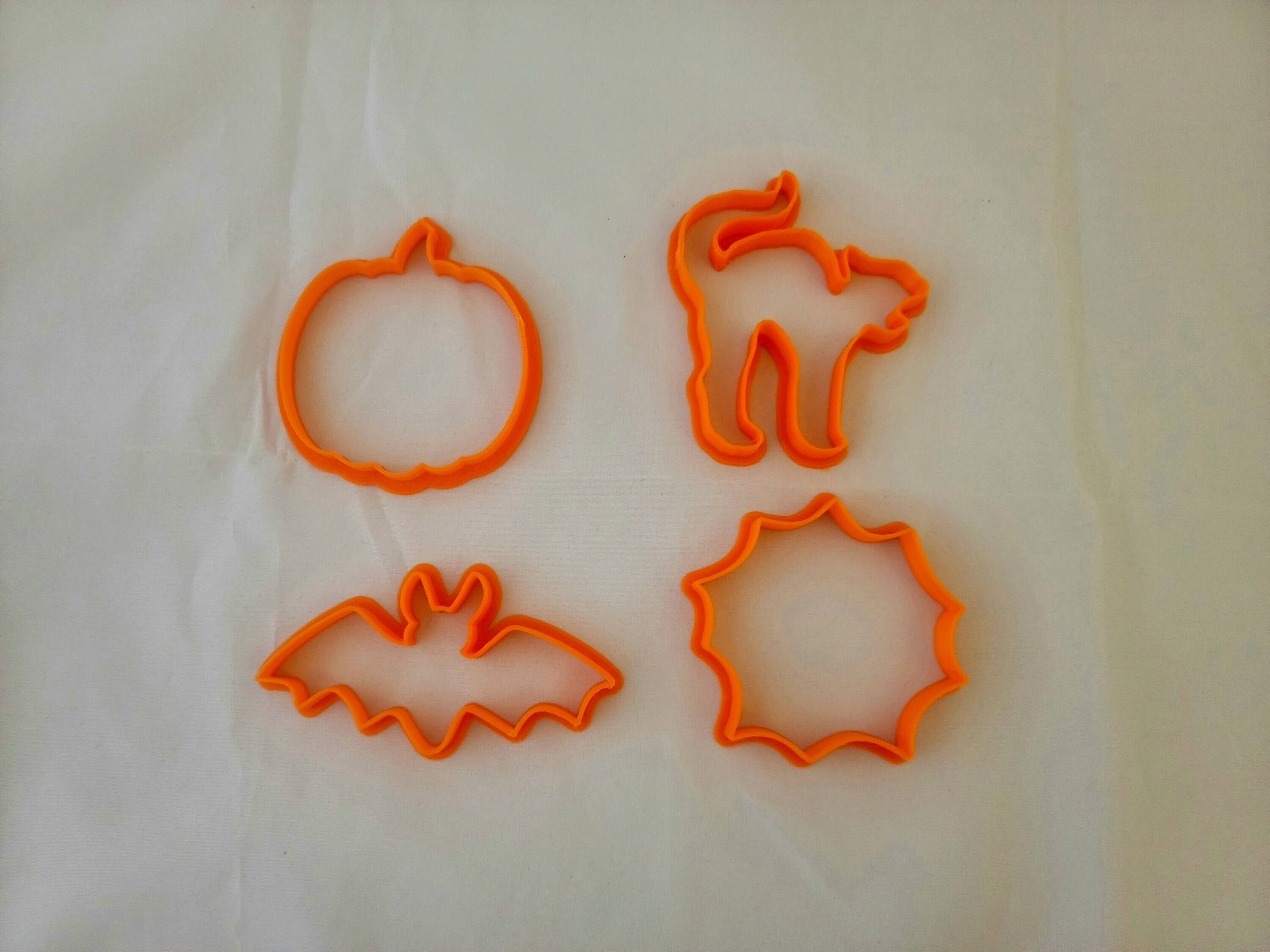 halloween cookie cutter set | toile d'araignée de citrouille chat noir chauves-souris emporte-pièces effrayants