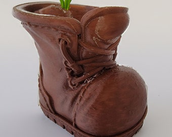 Maceta rústica para botas, maceta decorativa para interior/exterior
