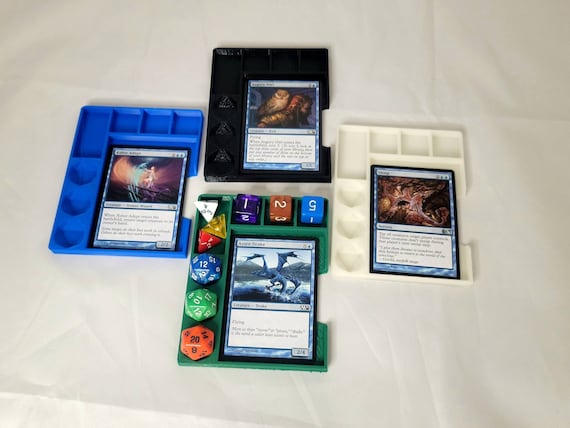 Commander Zone Loyalty and Life Tracker Tray | Magic Cards | MTG | Planeswalker