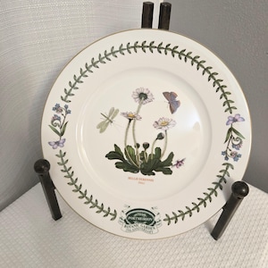 Portmeirion Botanic Garden Teller 25-jähriges Jubiläum Wandteller Daisy 22k Goldrand 1997