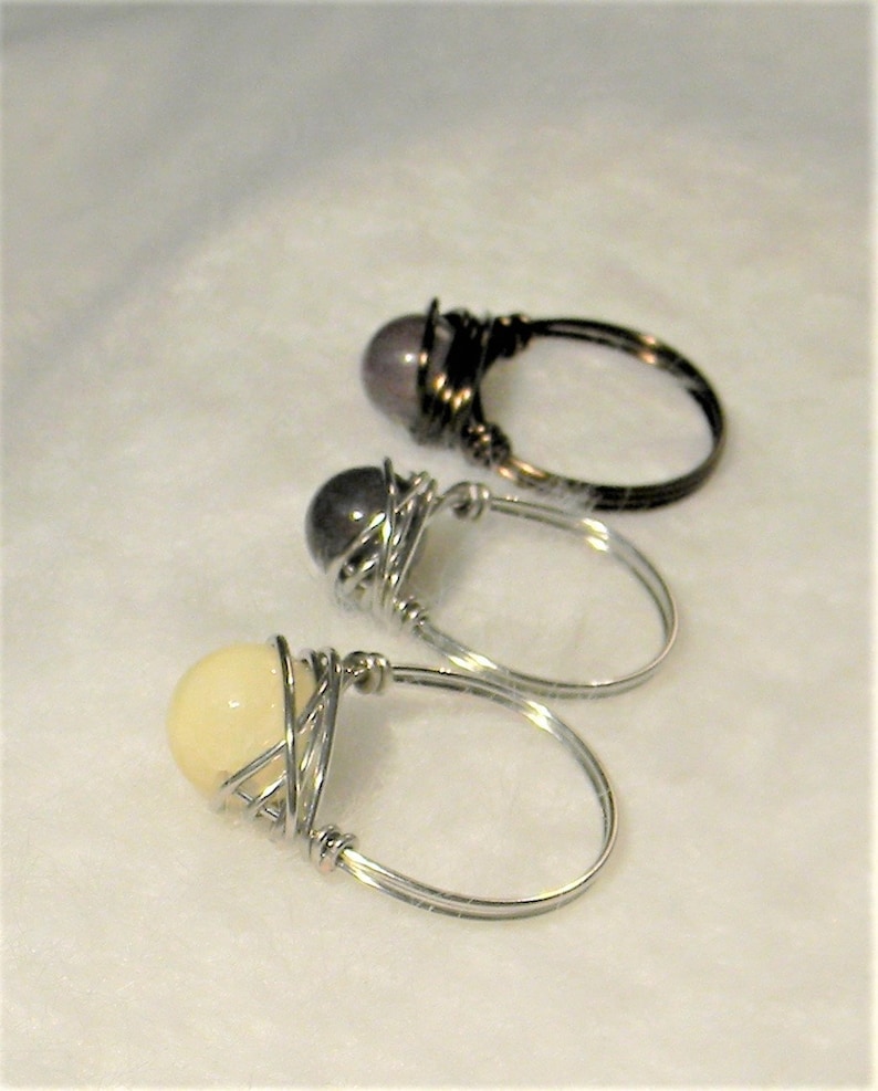 CrystalChakra rings size 8