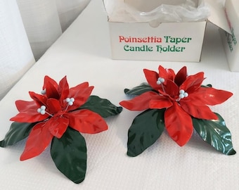 Dział 56 Pointsetta Świeczniki Malowane puszki Świąteczne ozdoby centralne