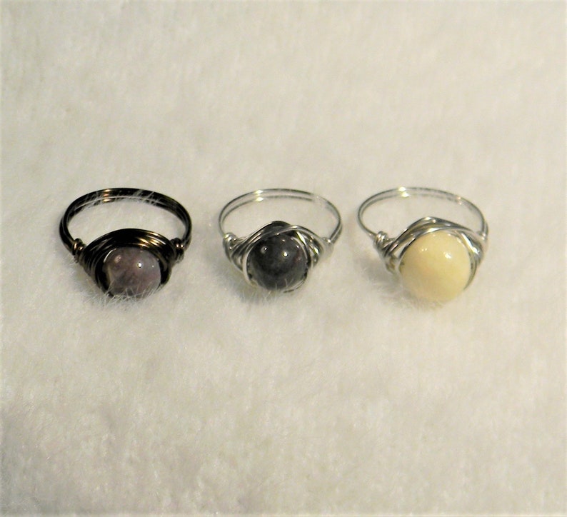 CrystalChakra rings size 8