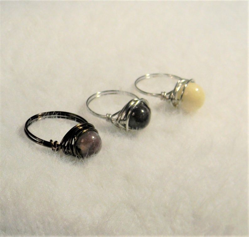 CrystalChakra rings size 8