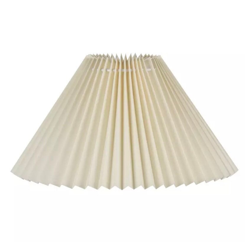 Pleated Vinyl Lamp Shades DIY Pleated Lampshade Decorative Etsy UK
