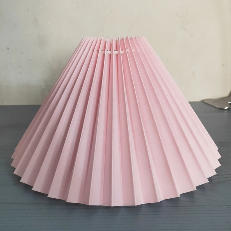 Pleated Vinyl Lamp Shades DIY Pleated Lampshade Decorative Etsy Australia