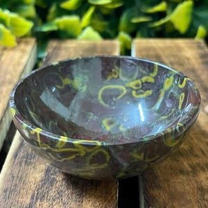 Harmonize Jasper Crystals Decorative Bowl, Gemstone Altar Offering Bowl for Home Decor, Cleansing Bowl, Gifts for Her