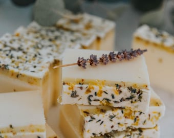Goats Milk + Tallow Bar Soap - Lavender + Lemon Scented