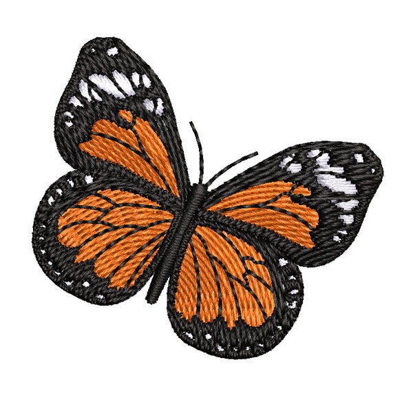 Monarch Butterfly DIGITAL EMBROIDERY File Insect Bug Spiritual Cute Kids Design Patch Applique Machine Embroidery Design