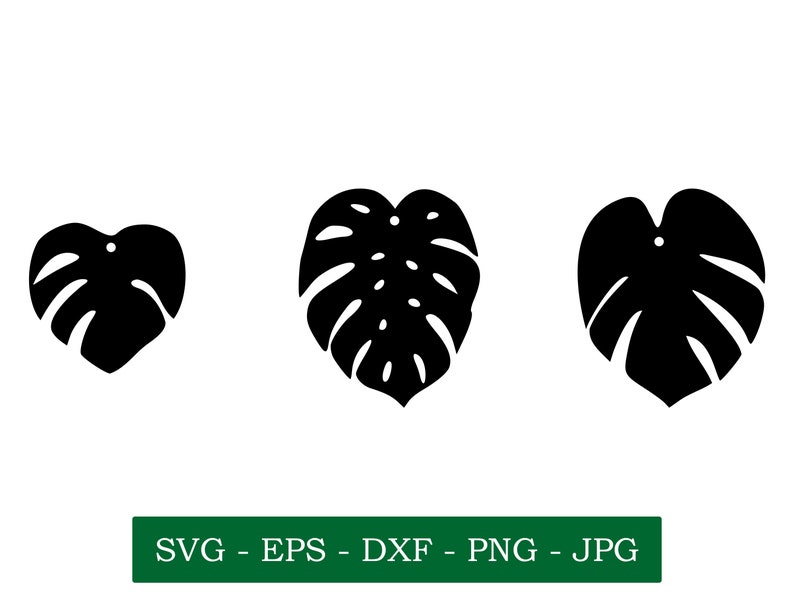 Download Earring SVG files Tropical leaf svg Minimalist earrings | Etsy