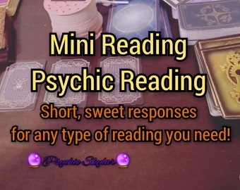 Mini Reading - Psychic Reading - Same Day Same Hour Emergency Reading Tarot