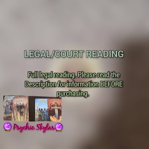 LEGAL/COURT Psychic Reading