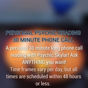 Lecture psychique personnelle de 30 minutes par appel téléphonique !