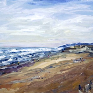 12&quot;x16&quot; Original Pleinair Oil Painting at Seaside, Oregon Dunes