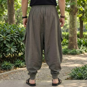 Haremshose für Männer, Haremshose, Haremshose, Mittelalter Hose, Larp Kostüm, Ren Faire Outfit Grey