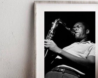 H868 John Coltrane Jazz Musician Music Custom Art Silk Poster
