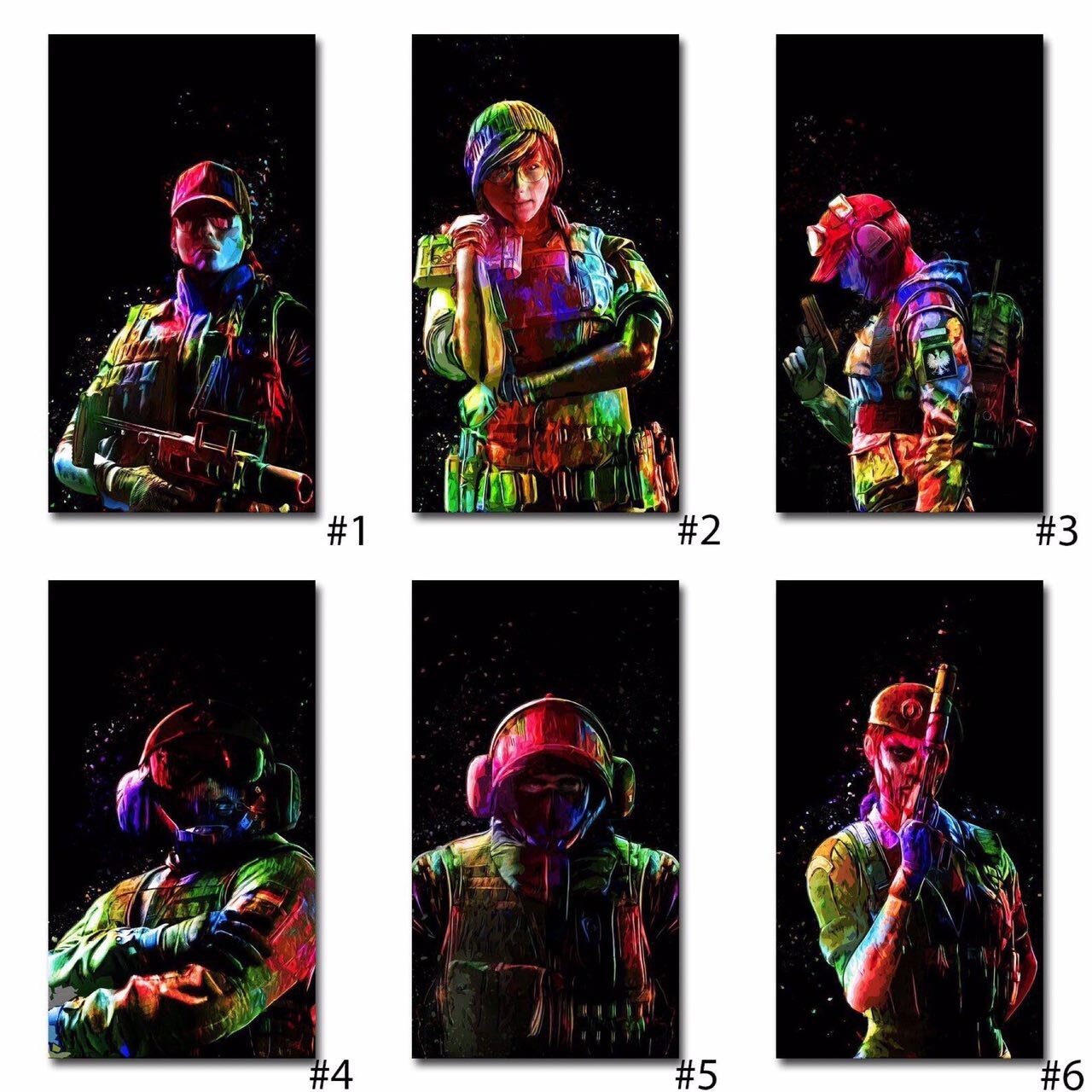 Rainbow Six Siege Poster R6 Print Video Game Poster Tom | Etsy