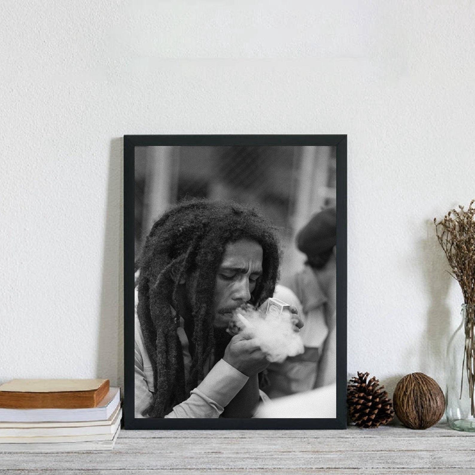 Black and White Bob Marley Poster Bob Marley Print Reggae | Etsy