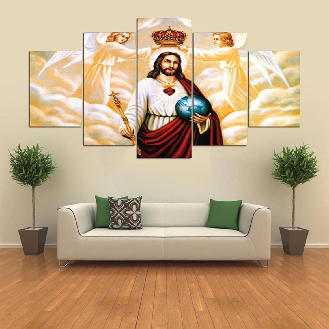 Jesus Christ Extra Large Wall Art Jesus Print The Lord Etsy
