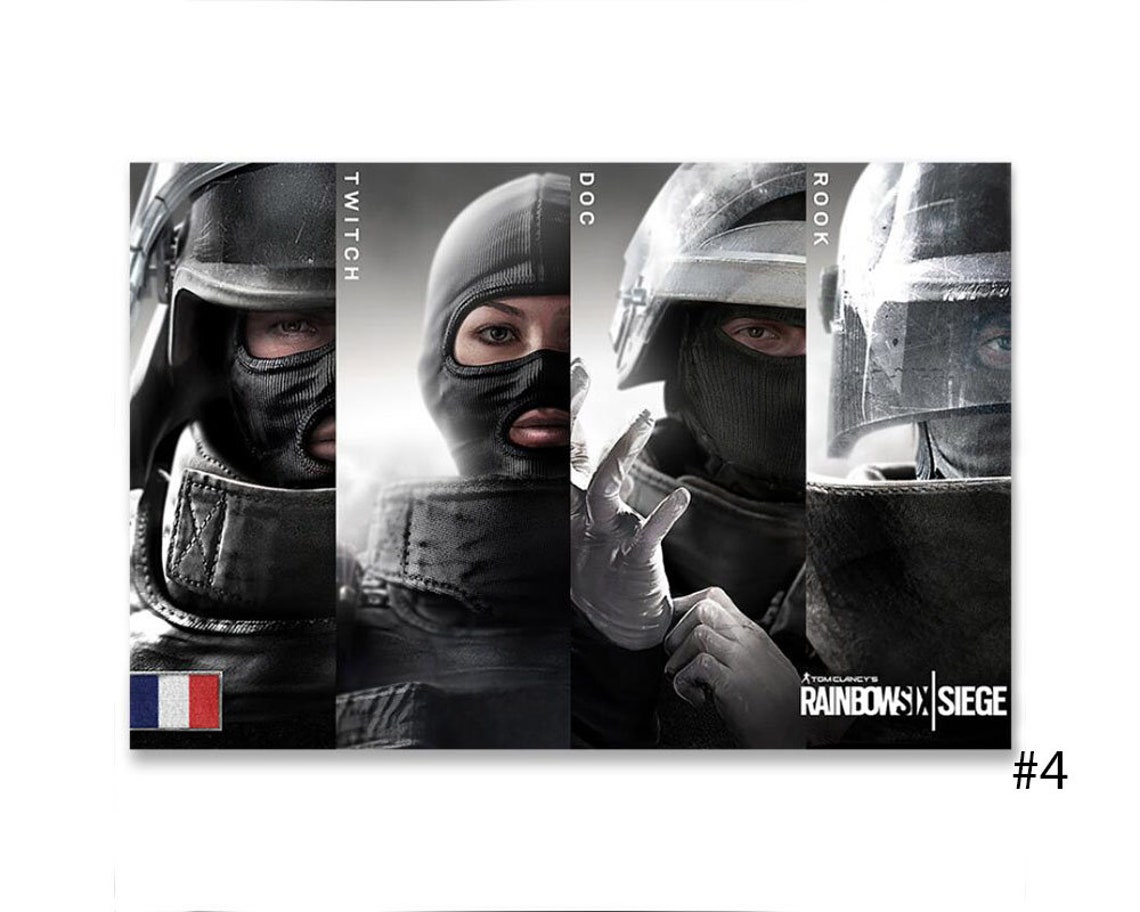 Rainbow Six Siege Video Game Poster R6 Print Gaming Rainbow | Etsy