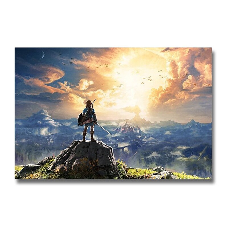 The Legend of Zelda Poster Zelda Breath of the Wild Poster Etsy