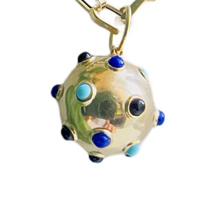 14K Gold “Sputnik” Charm Pendant