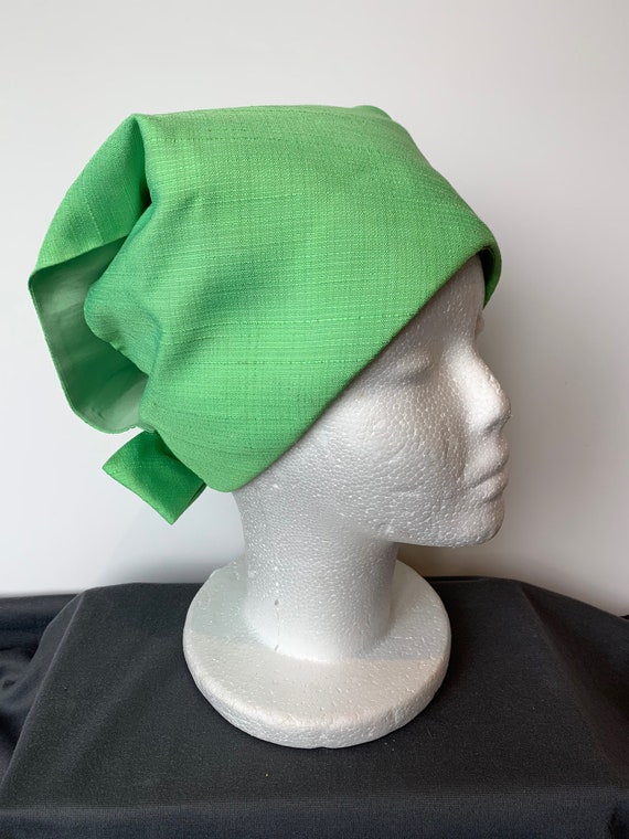 1960's Mod Hat - Lime Green