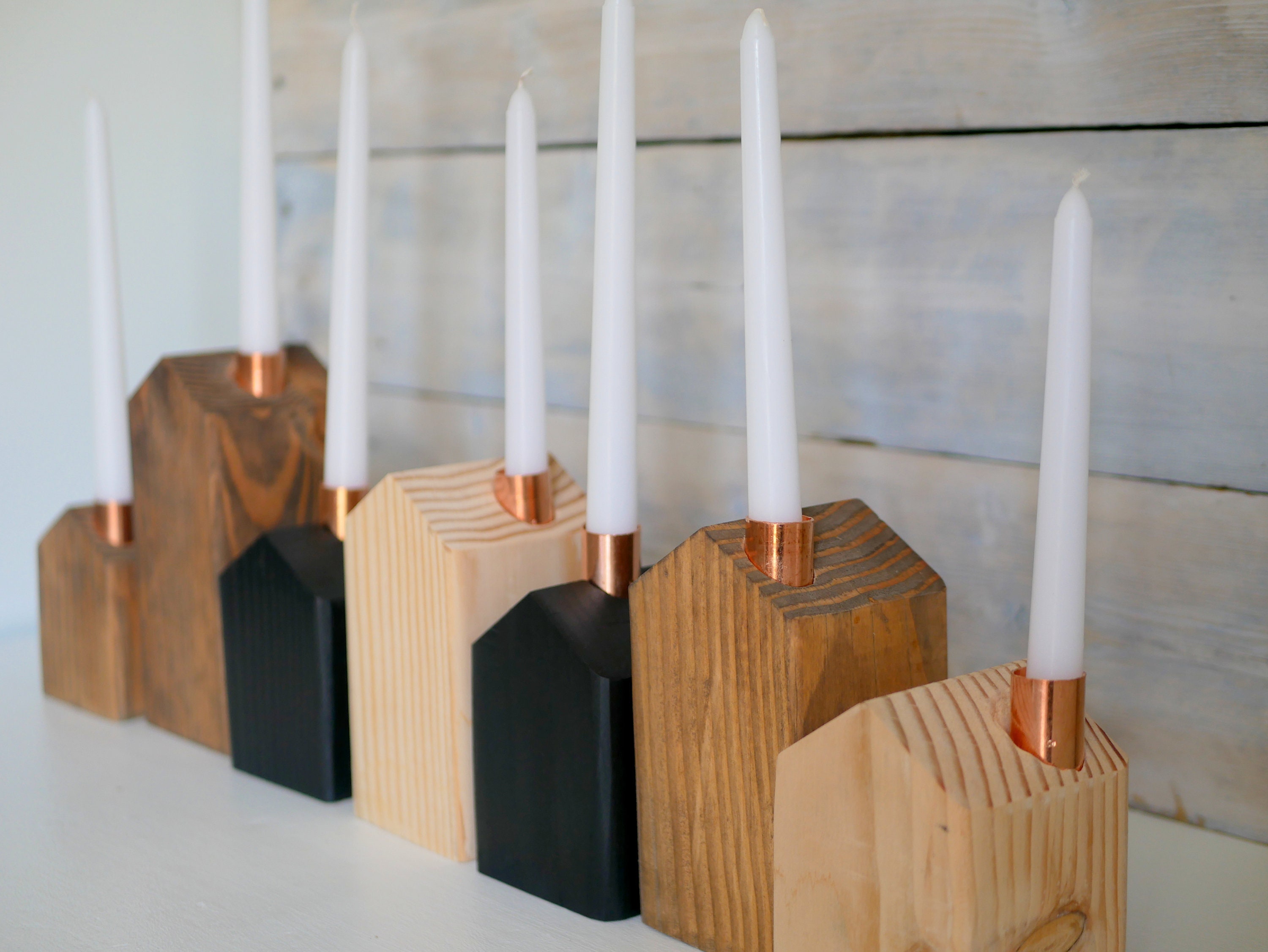 Wooden House Candle Holder Reclaimed Wood Candle Holder Etsy