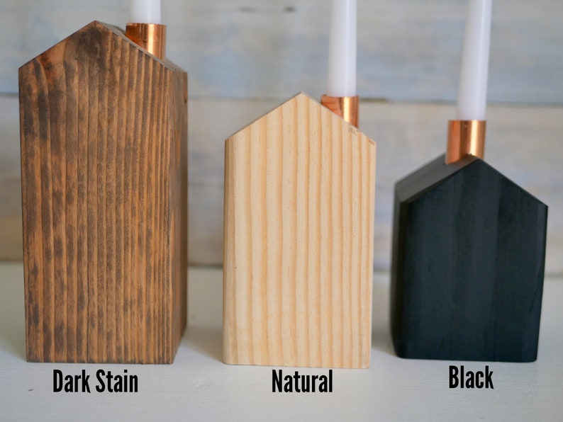 Wooden House Candle Holder Reclaimed Wood Candle Holder Etsy