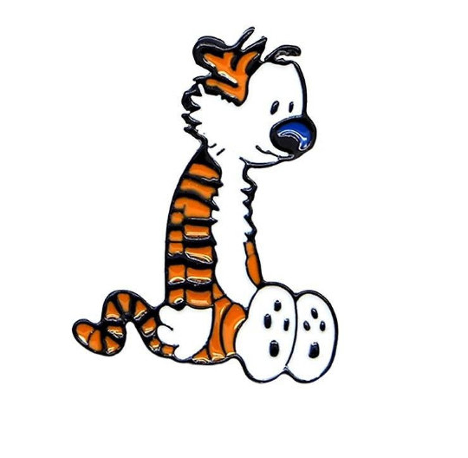 Calvin and Hobbes Tiger Cartoon Character Custom Enamel | Etsy