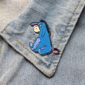 Donkey Eyeore Winnie de Poeh stripfiguren schattige emaille pins, aangepaste revers pin, rugzak pin, eyeore emaille pin, stripfiguur pin